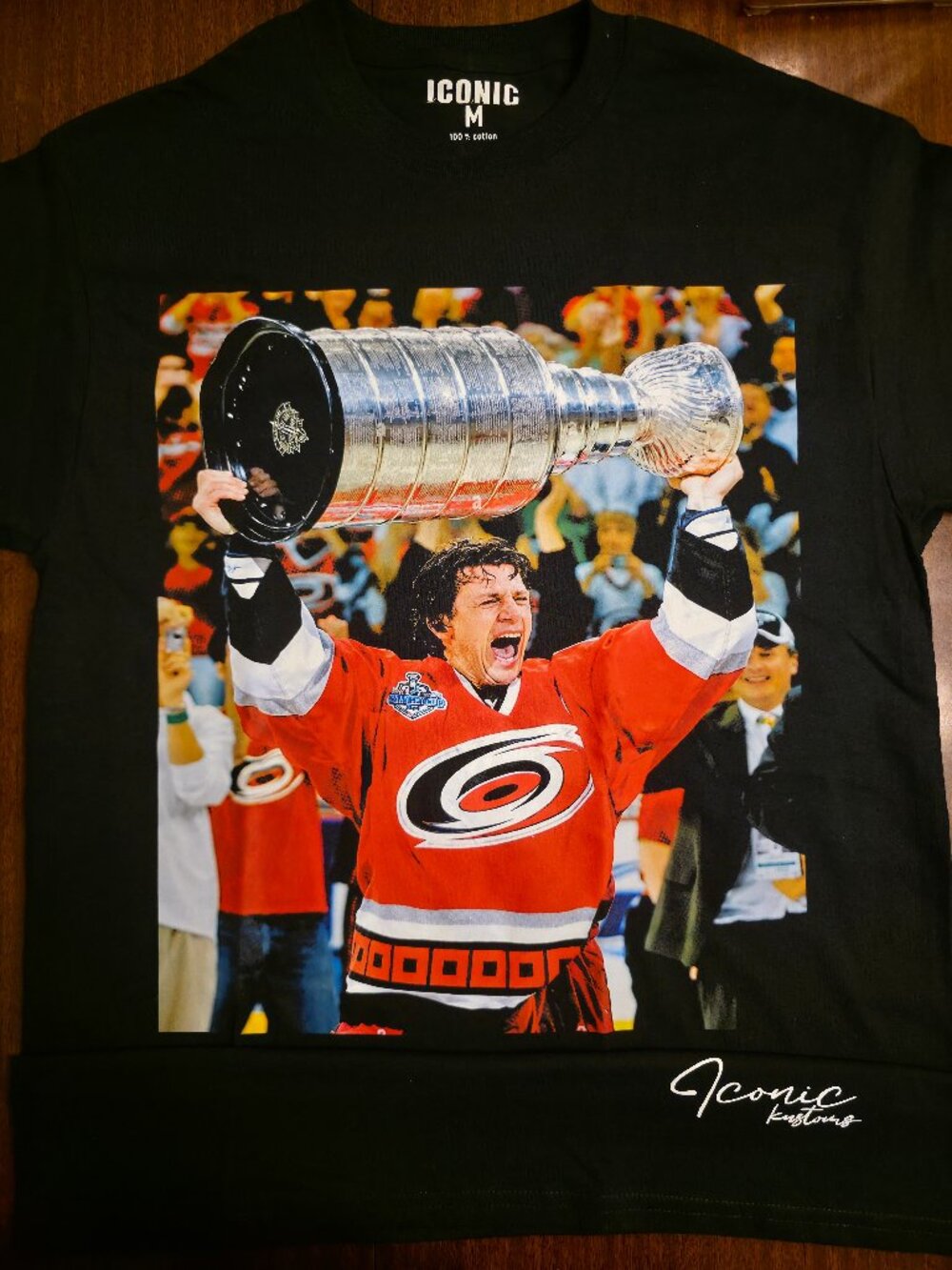 Carolina Hurricanes Shirt Rod Brind'Amour Stanley Cup Champions Mens L and XXL